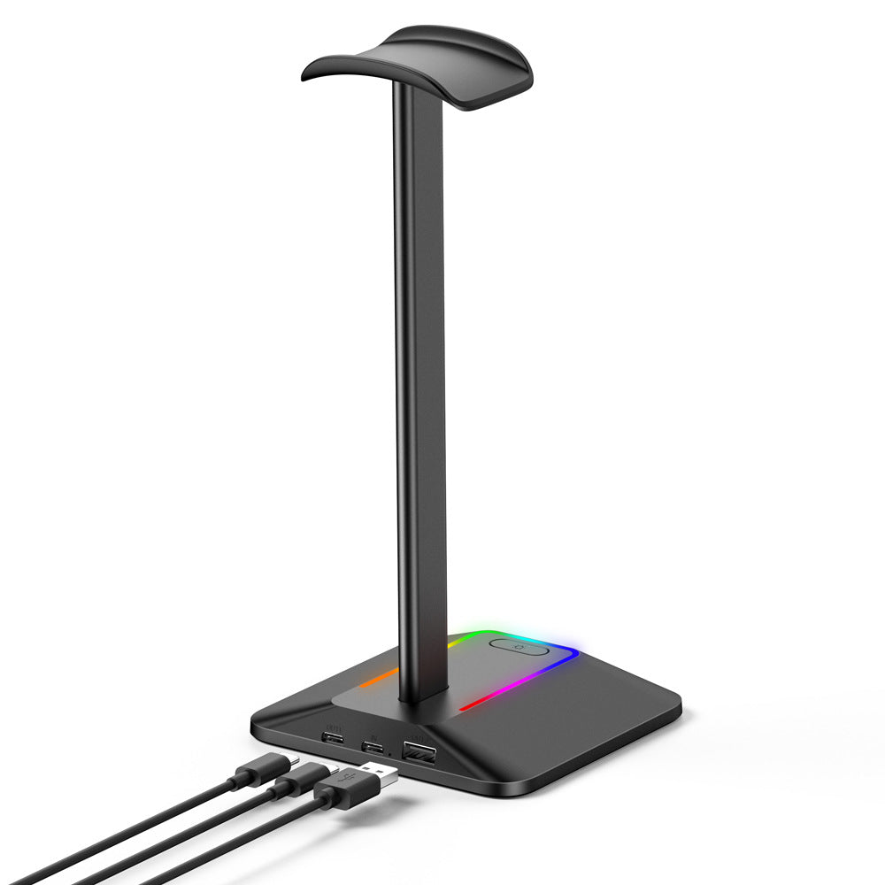 RGB Headphone Stand Dual Output